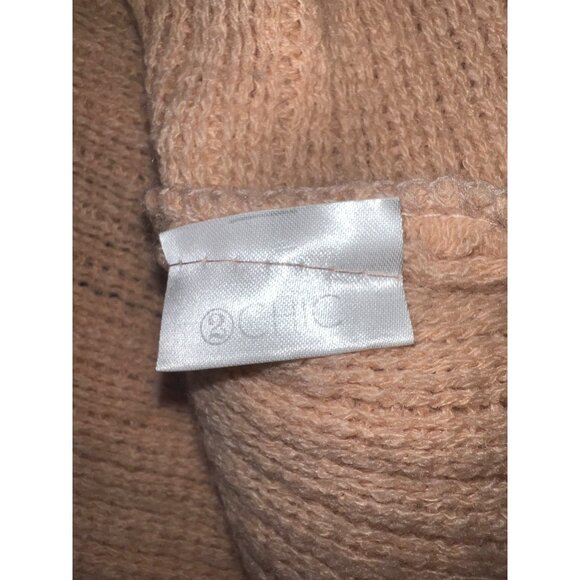 Chic Coral Knit Fringe Poncho Shawl Wrap Sleeveless Soft - Picture 3 of 4